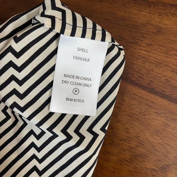 Tracey Reese Geometric Print Button Down Blouse - Picture 6 of 7